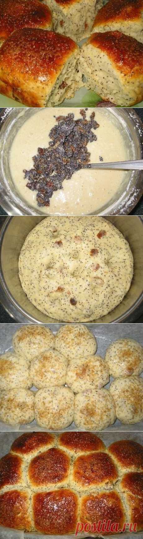 Как приготовить булочки с маком и изюмом - рецепт, ингридиенты и фотографии