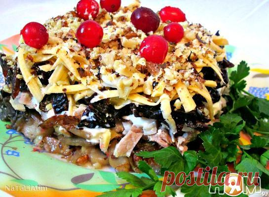 Салат с мясом и черносливом - Рецепт с пошаговыми фотографиями - Ням.ру
