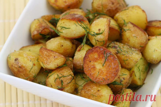 Картофель с хрустящей корочкой: молодой картофель с мягкой серединкой