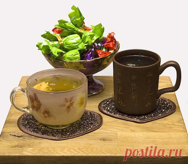 Шьем подставки для чашек. Техника создания фактурной ткани.