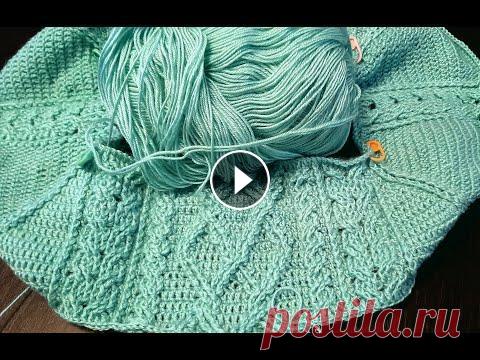 Джемпер женский крючком (1 часть) Джемпер, реглан сверху. Начало процесса. Расчет на 54 размер. 2 часть Джемпер (неделя стартов), вязание реглана...