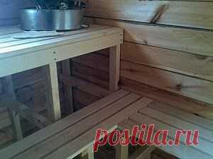 КАК СДЕЛАТЬ ПОЛКИ ДЛЯ БАНИ