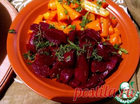 Запеченная пряная морковь и свекла - кулинарный рецепт