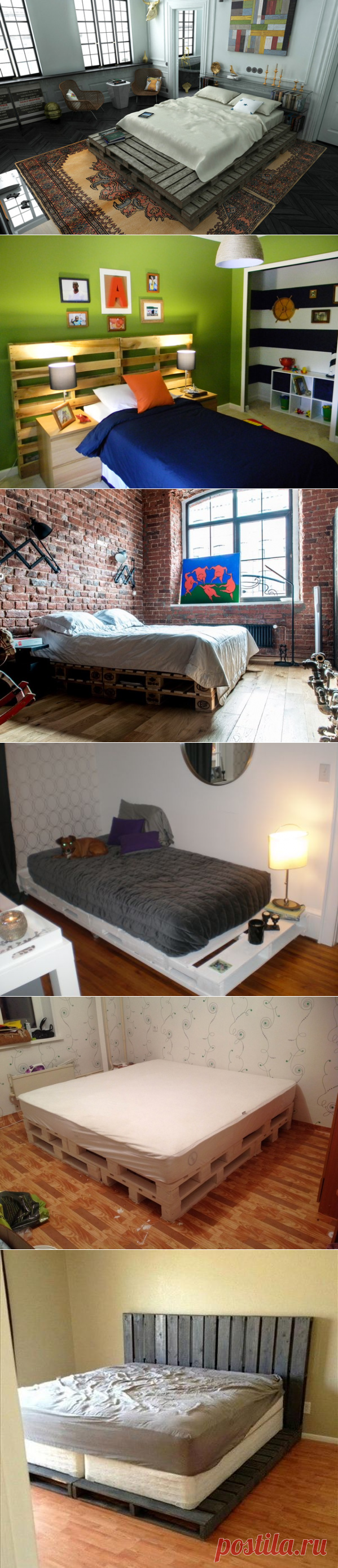 Кровати из поддонов