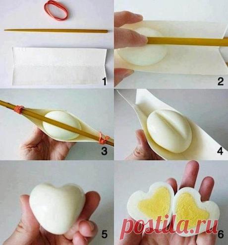 сердечко из яйца