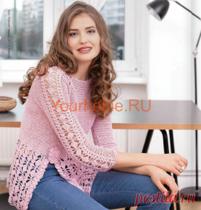 Кофточка вязанная крючком. Схемы, описание | УЮТНЫЙ ДОМ