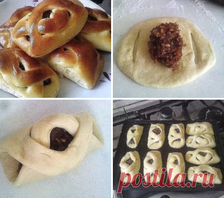 Плюшки с яблоками