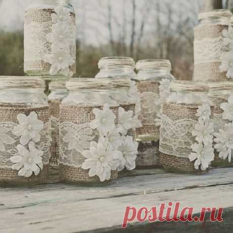 Только глянь какую красоту умелица делает из этого! Теперь смотрю на старые мешки по-другому