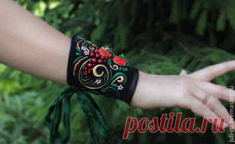 Создаем текстильный браслет с вышивкой. Схема вышивки
#вышивка
#рукоделие
Автор МК: Уральские сказы (Юлия)