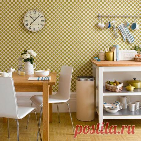 Применяем моющиеся обои для кухни