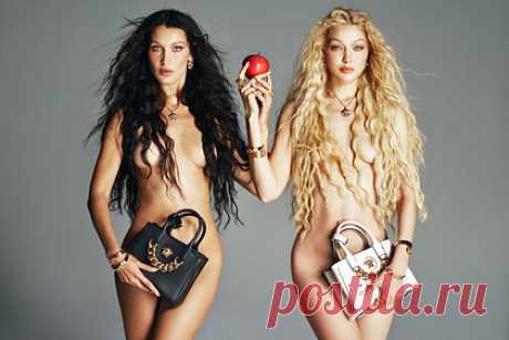Сестры Хадид снялись голыми в рекламе Versace. Супермодели палестинско-голландского происхождения Белла и Джиджи Хадид стали героинями новой кампании люксового бренда Versace. На размещенной фотографии сестры позируют голыми на фоне белой стены, прикрывая обнаженные части тела длинными волосами и небольшими сумками марки черного и белого цветов.