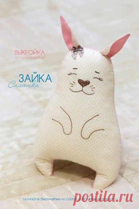 Выкройка забавного зайца