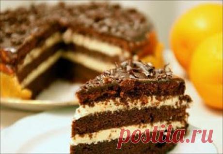 Самые вкусные рецепты: Шоколадно-апельсиновый торт