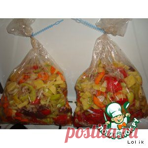 Овощное рагу в рукаве - кулинарный рецепт