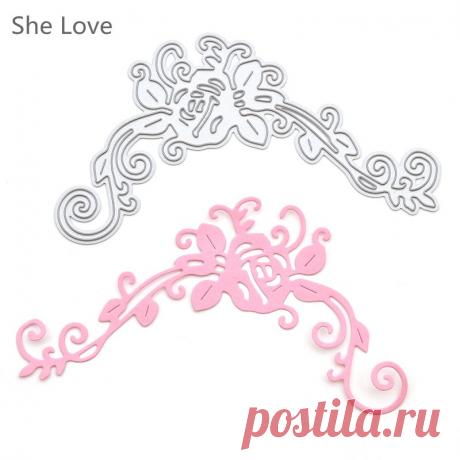 Она Любит Металла Cirrus Цветок Резки Умирает Трафареты Скрапбукинг Альбом Декоративное Тиснение Карты DIY Бумаги Ремесла купить на AliExpress