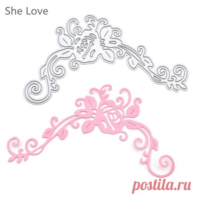 Она Любит Металла Cirrus Цветок Резки Умирает Трафареты Скрапбукинг Альбом Декоративное Тиснение Карты DIY Бумаги Ремесла купить на AliExpress
