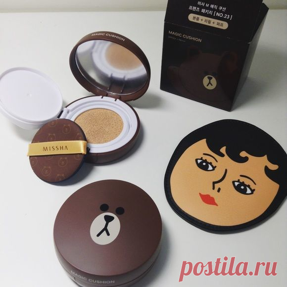 Кушон медведь MISSHA Magic Cushion SPF50+/PA+++ тон 23 - купить по выгодной цене | Golden Patch - маски, патчи, сыворотки