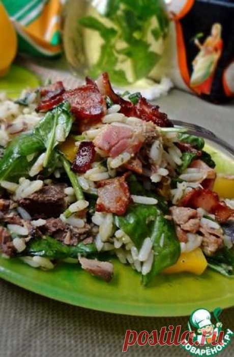 Рисовый салат с тунцом и соусом песто - кулинарный рецепт
