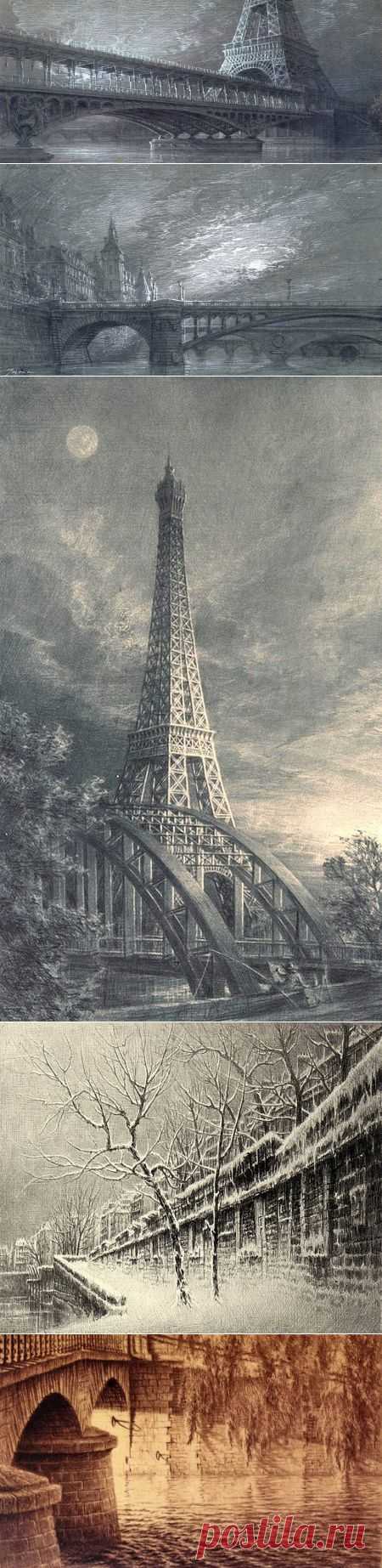 Сухая игла художника Jean-Michel Mathieux-Marie