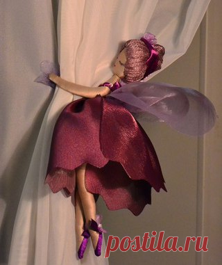 Феечки - подхваты для штор. Идеи для вдохновения.

#шторы@handmade_blog