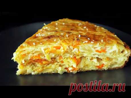 Самый вкусный капустный пирог. Минимум теста максимум начинки. Тает во рту!