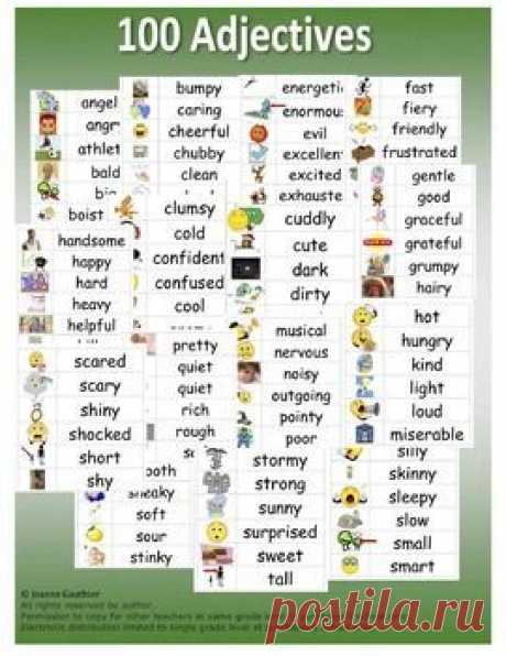 Adjectives Word Wall