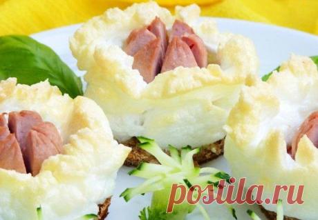 Яичница «Воздушный цветок»