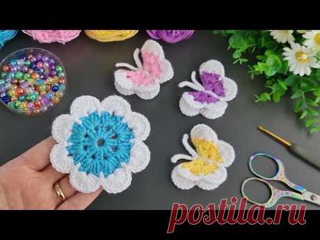 Make MONEY with This SUPER EASY Crochet Mini Butterfly Keychain! 🥰 Sell and give as a gift.