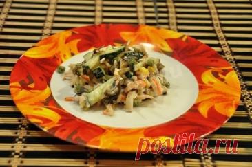 Салат из морской капусты с кальмарами и овощами рецепт с фото пошагово - 1000.menu