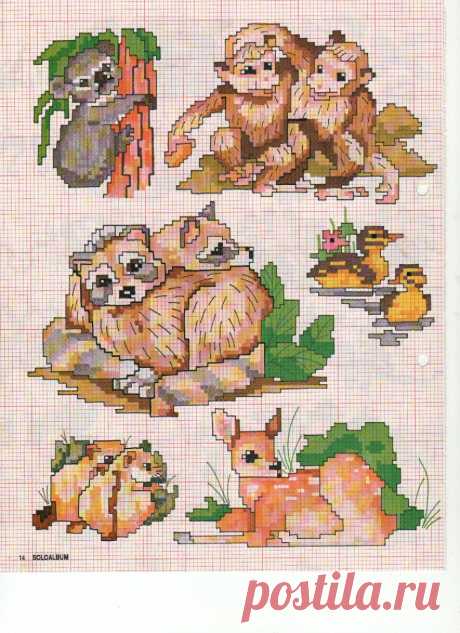 DESIRÈE ART ON THE LINE: PUNTO GRÁFICO CRUZAR ANIMALES JUNTOS Y MIXTOS.