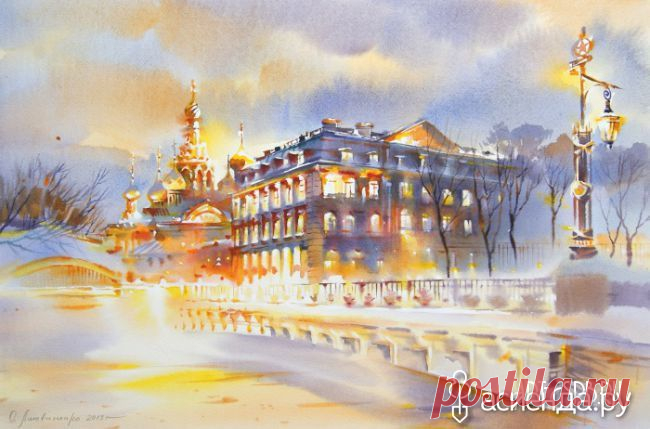 Акварельный Петербург Ольги Литвиненко: Группа Беседка «Дачная жизнь»