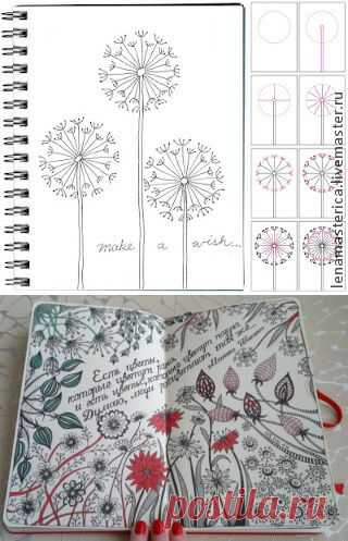 Zentangle & Doodling / Зентангл и Дудлинг. Поэтапное рисование - Ярмарка Мастеров - ручная работа, handmade