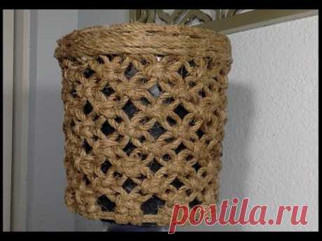 How To Make Macrame Pot - YouTube