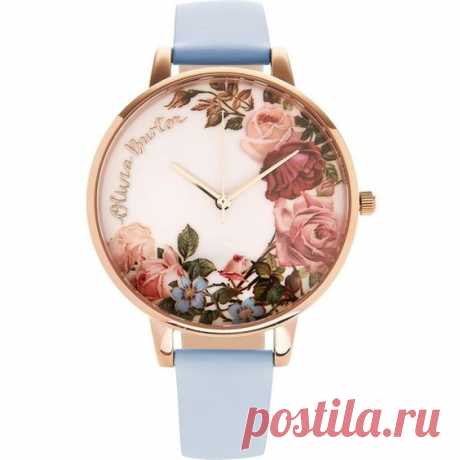 Женские часы 
Olivia Burton English Garden Floral Print Big Dial Watch