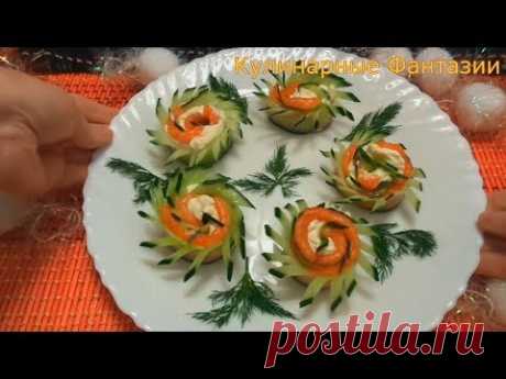 7 ШИКАРНЫХ ЗАКУСОК С КРАСНОЙ РЫБОЙ! КАК КРАСИВО ПОДАТЬ РЫБУ!