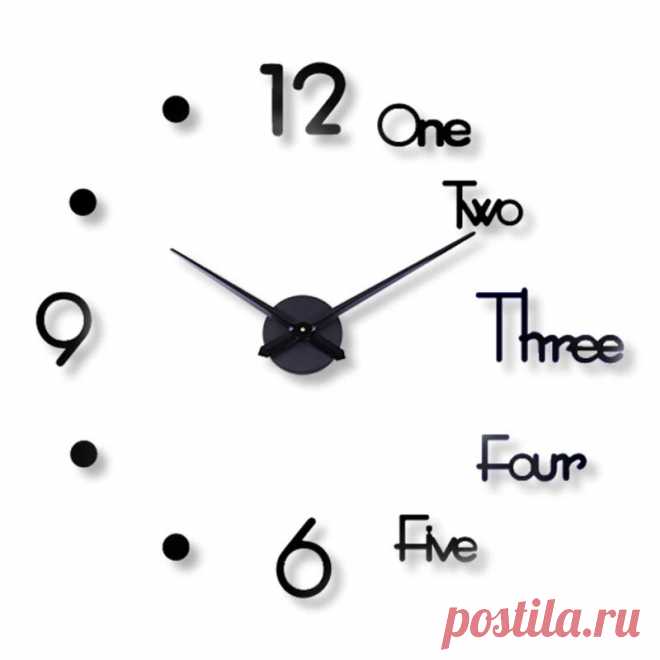 27/47 inch DIY Simple Round Fashion Punch-free Wall Clock Acrylic Home Creative - US$5.48