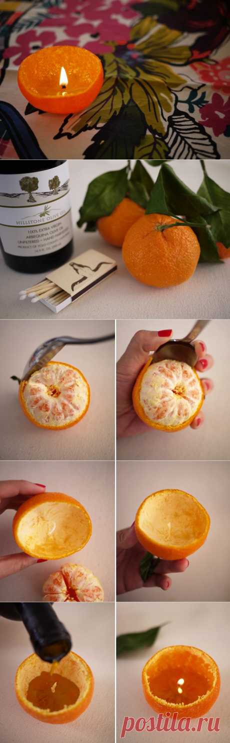 DIY Satsuma Candle