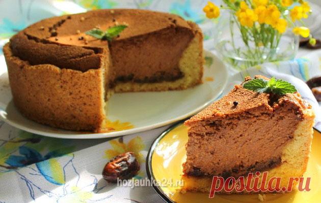 ТВОРОЖНЫЙ ПИРОГ С ШОКОЛАДОМ И ФИНИКАМИ-ВЫСОКИЙ КРАСАВЧИК — Домашний уют