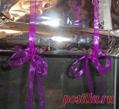 Шторы из фольги - защита на окна - своими руками! 