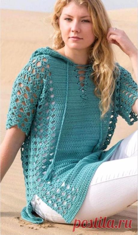 Made-to-order Women Crochet Blouse with Hood, 21S – KnitWearMasters