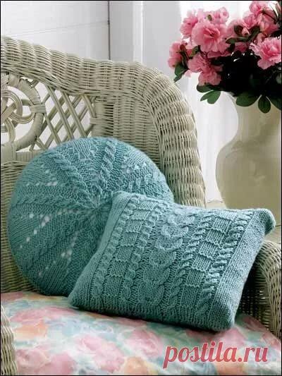 «Вязаные подушки. идеи для вязания.» — карточка пользователя Лариса Т. в Яндекс.Коллекциях