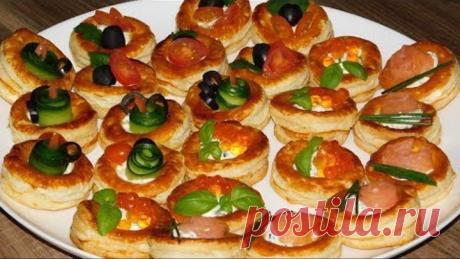 ЗАКУСКА на праздничный стол ИЗ СЛОЁНОГО ТЕСТА. Никто Не Поверит, Что Это Так Просто Сделать)))