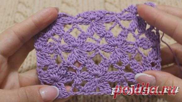 Безотрывное вязание мотивов крючком
