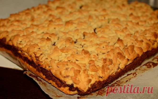 Тертый пирог с джемом. Очень вкусный и сладкий десерт
