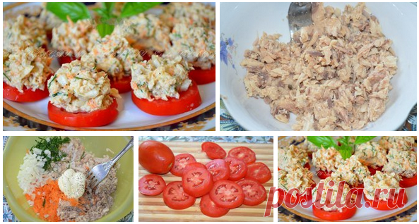 Закуска из рыбных консервов
