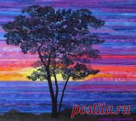 easy landscape art quilt pattern | Quilts, Quilts, Quilts