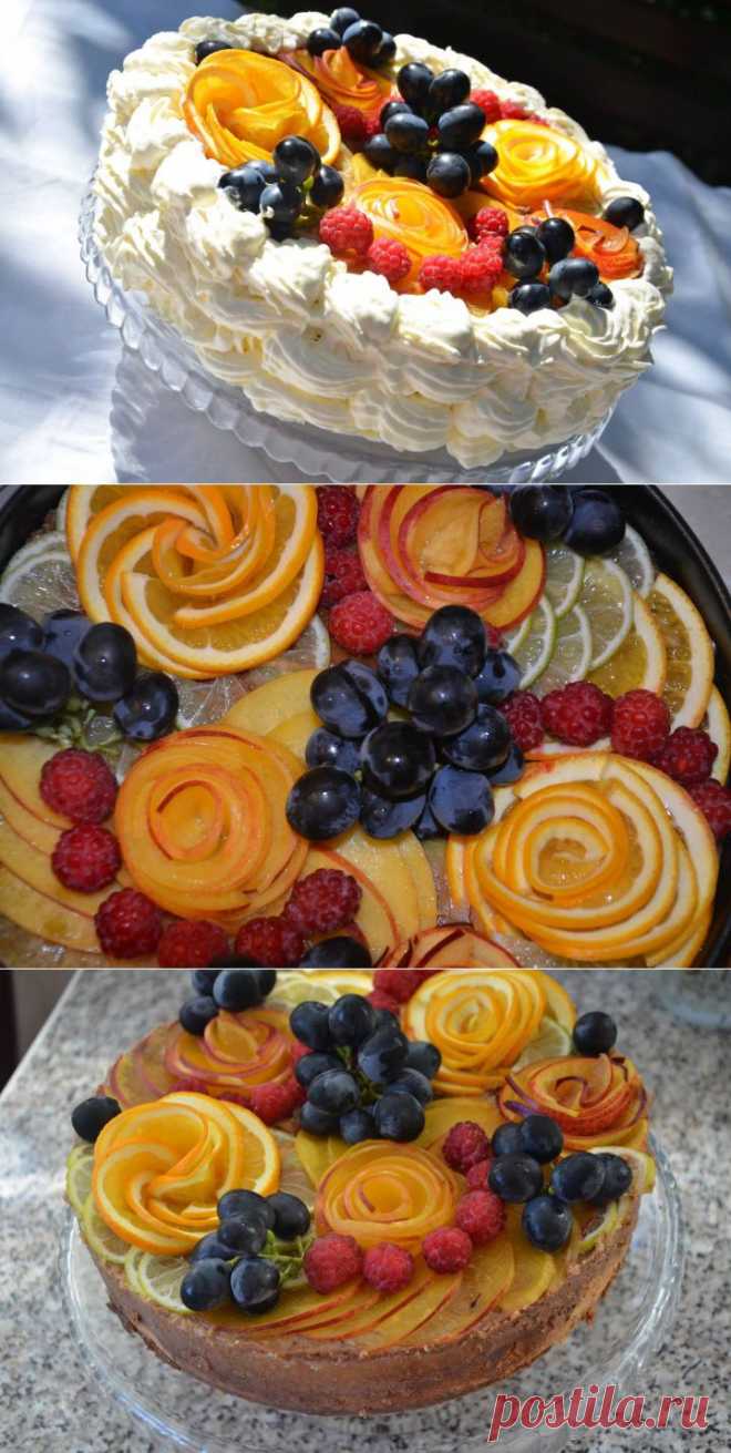 (285) Шоколадный чизкейк с фруктами - пошаговый рецепт с фото - шоколадный чизкейк с фруктами - как готовить: ингредиенты, состав, время приготовления - Леди@Mail.Ru