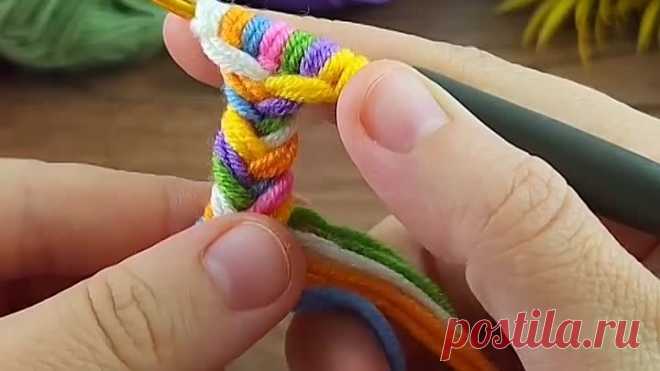 Так вы ещё точно не вязали. Подсмтрено у турчанок.🧶❤️
