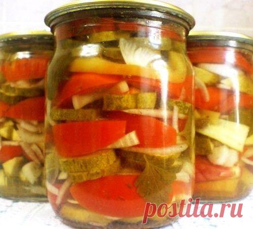 Огурцы со сладким перцем