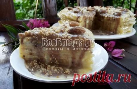 Торт Наполеон на сковороде с орехами, пошаговый рецепт с фото | Все Блюда